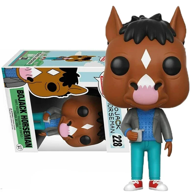 Funko Pop Animation Bojack Horseman #228 Action Figure Toys Collection Bambole Regali Per Bambini Pop Anime Figure Dolls Toys