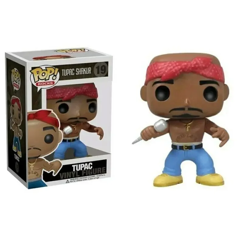 Funko Pop Tupac Shakur Tupac 19 # Bambole In Vinile Action Figure Modello Da Collezione Giocattoli Per Bambini Regalo Di Compleanno Di Compleanno