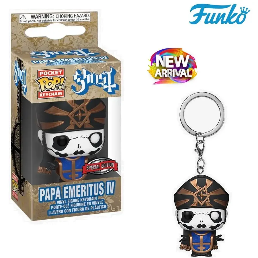 Funko Pop Portachiavi Giocattolo Ghost - Papa Emeritus Iv (Edizione Speciale) Viny Figure Pocket Pop Portachiavi Collezione Giocattoli Per Bambini