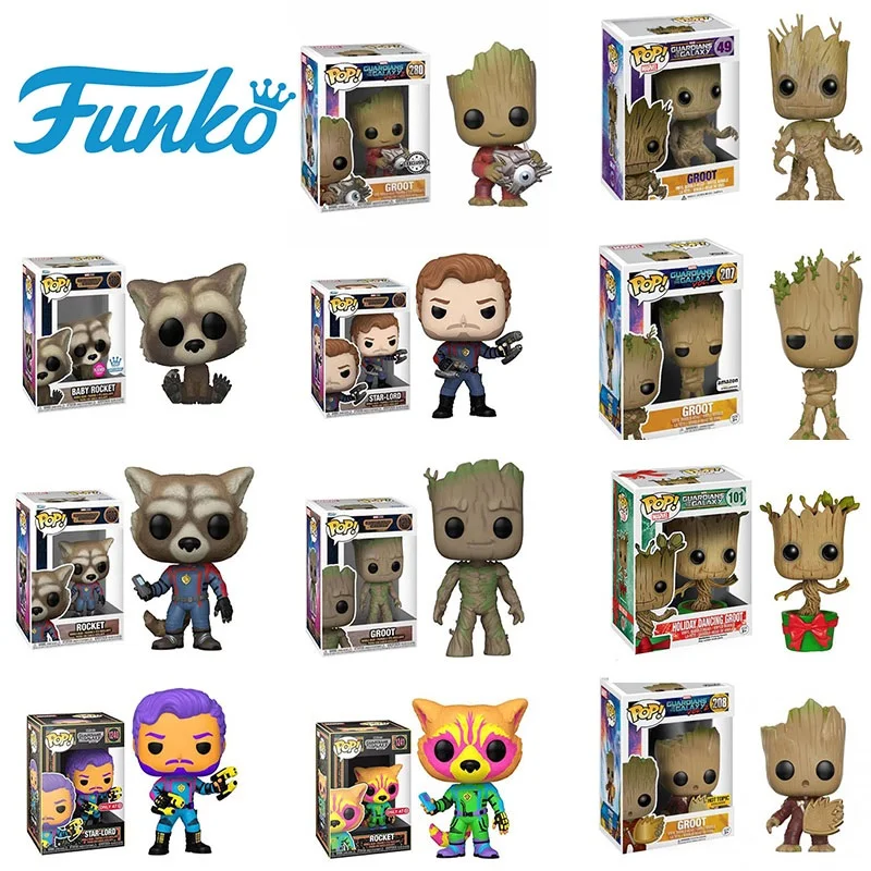 Funko Pop Anime Marvels Guardians Of The Galaxy Scanalato The Avengers The Groot280 Action Figure Collection Model Toy For Gift