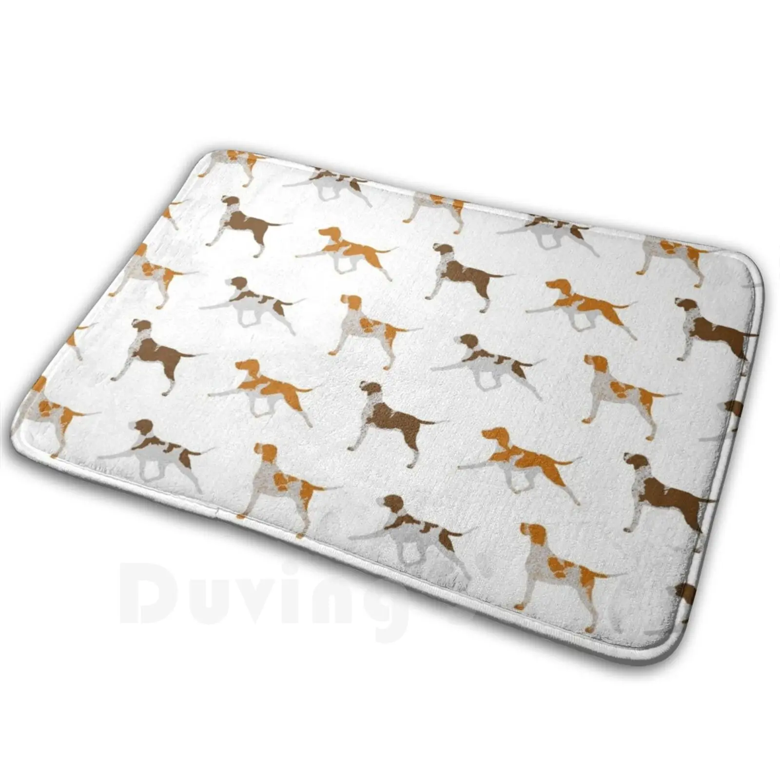 Bracco Italiano Tappeto Tappeto Tappeto Cuscino Morbido Bracco Italiano Bracco Italiano Italiano Bracco Cane Arancione E Bianco