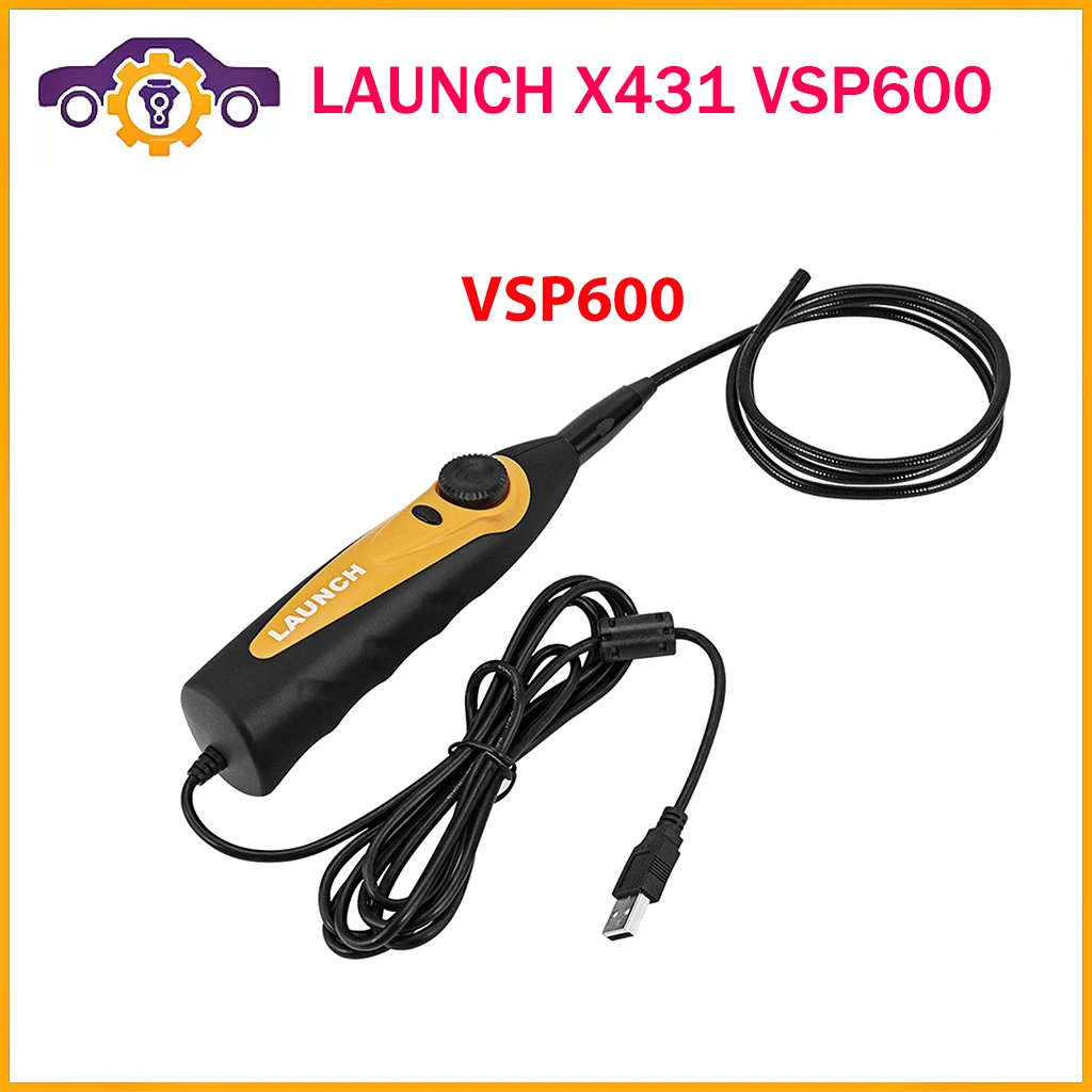 Lancio X431 Vsp600 Vsp 600 Vsp-600 Videoscopio Telecamera Endoscopio Specchio Di Ispezione Per Auto Flessibile Ip67 Impermeabile 6Led Regolabile