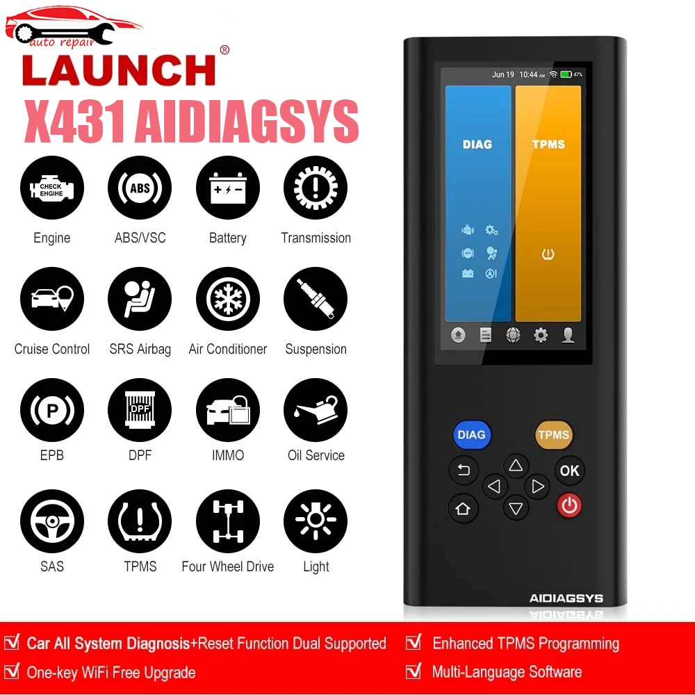Avvia X431 Aidiagsys Car Full System Diagnosi Programmazione Tpms Abs Immo Reset Obd2 Scanner Strumento Diagnostico Per Auto Aidiagsys
