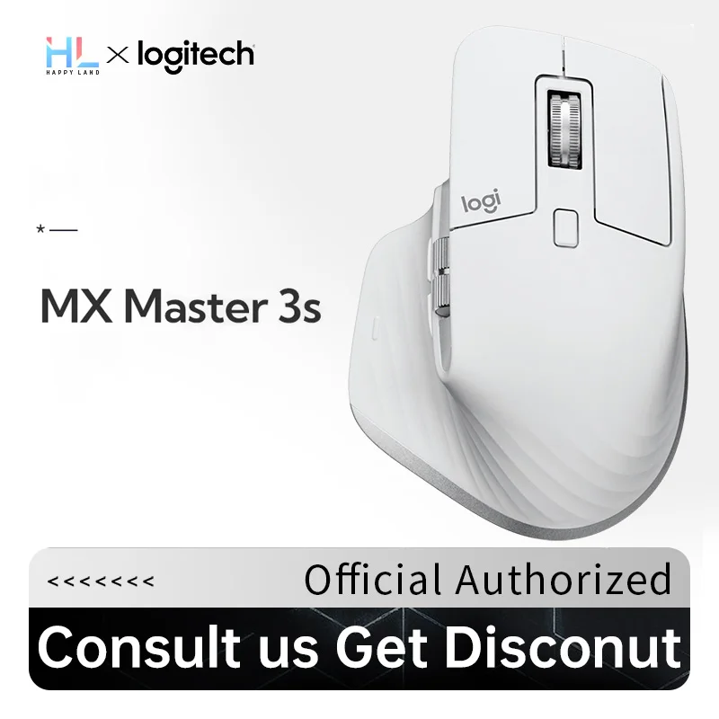 Logitech Mx Master 3S Wireless Mouse Flow Cross Screen Bluetooth Dual Mode Office Silent Experience Collega Regali