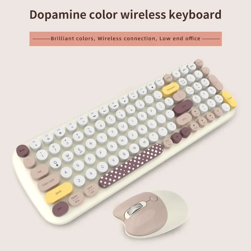 Set Di Mouse Per Tastiera Wireless Color Caramella Mouse Bluetooth/Wireless Per Tastiera Per Computer Portatile Mac Ipad Pc