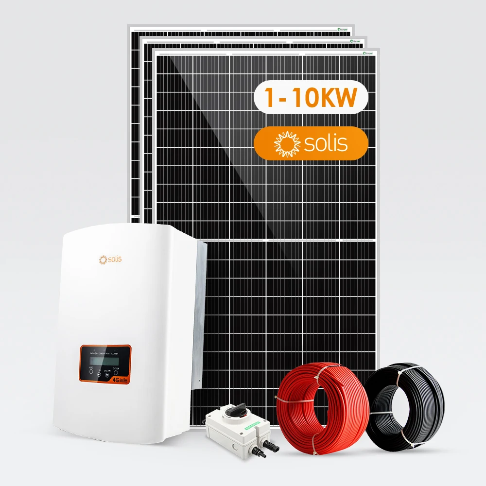 10 Kw Sistemi Di Energia Solare Su Rete 2 3 4 5 6 7 8 9 Kw Kva Solis Inverter Energia Rinnovabile.