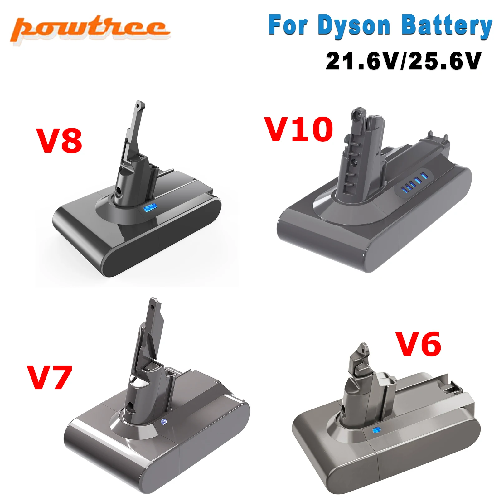 Per Dyson Aspirapolvere Batteria 6000Mah Per Dyson V6 V7 V8 V10 Serie 11 Ricaricabile Bateria Sv10 Sv11 Sv12 Sv09 Dc58 Dc62