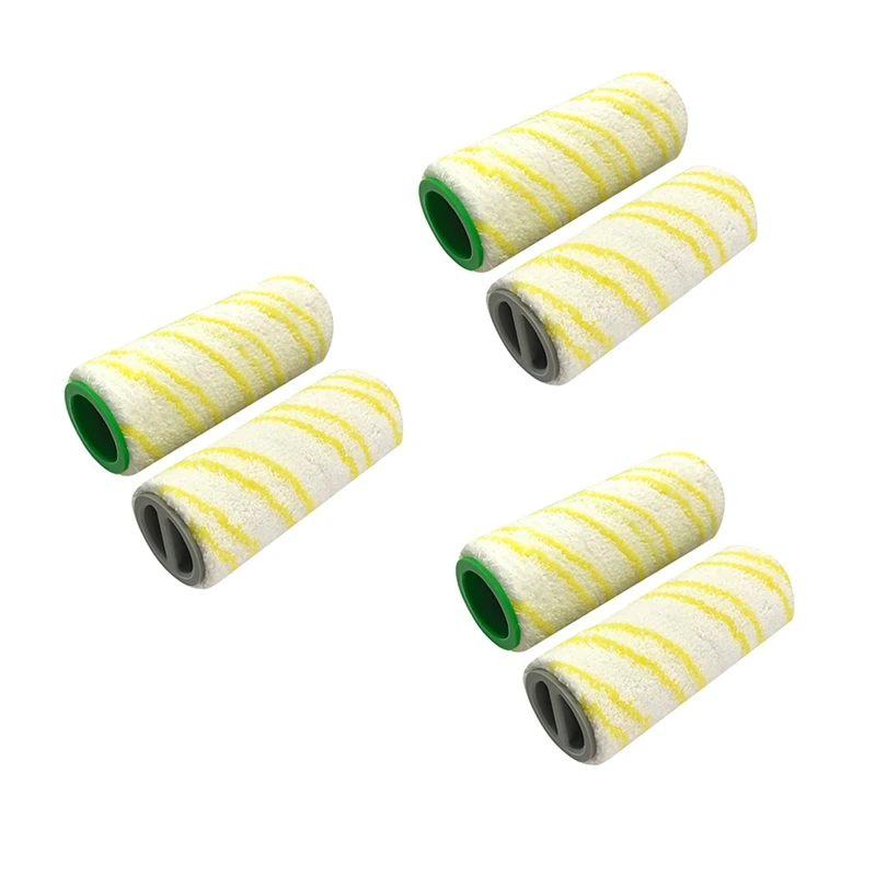 6 Pc Adatto Per Karcher Hand Push Scrubber Fc3D Fc5 Roller Roller Brush Spazzola Multi-Superficie