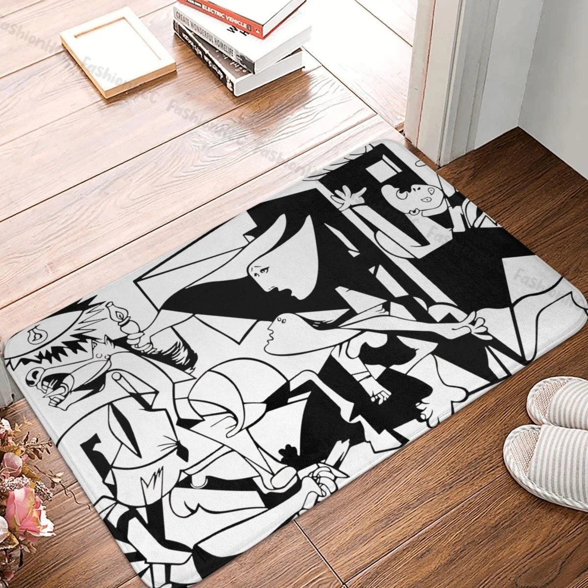 Pablo Picasso Bagno Tappeto Antiscivolo Pablo Guernica 1937 Opera D'Arte Flanella Mat Porta D'Ingresso Zerbino Decorazione Del Pavimento Tappeto