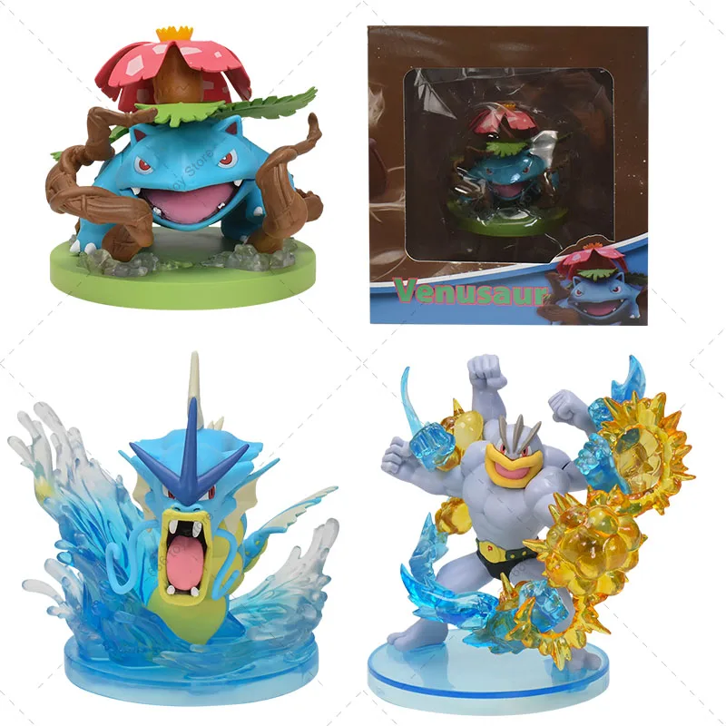 Nuovi 3 Stili Pokemon Figure Venusaur Gyarados Machamp Effetti Speciali Pvc Modello Giocattoli Regalo Per Bambini