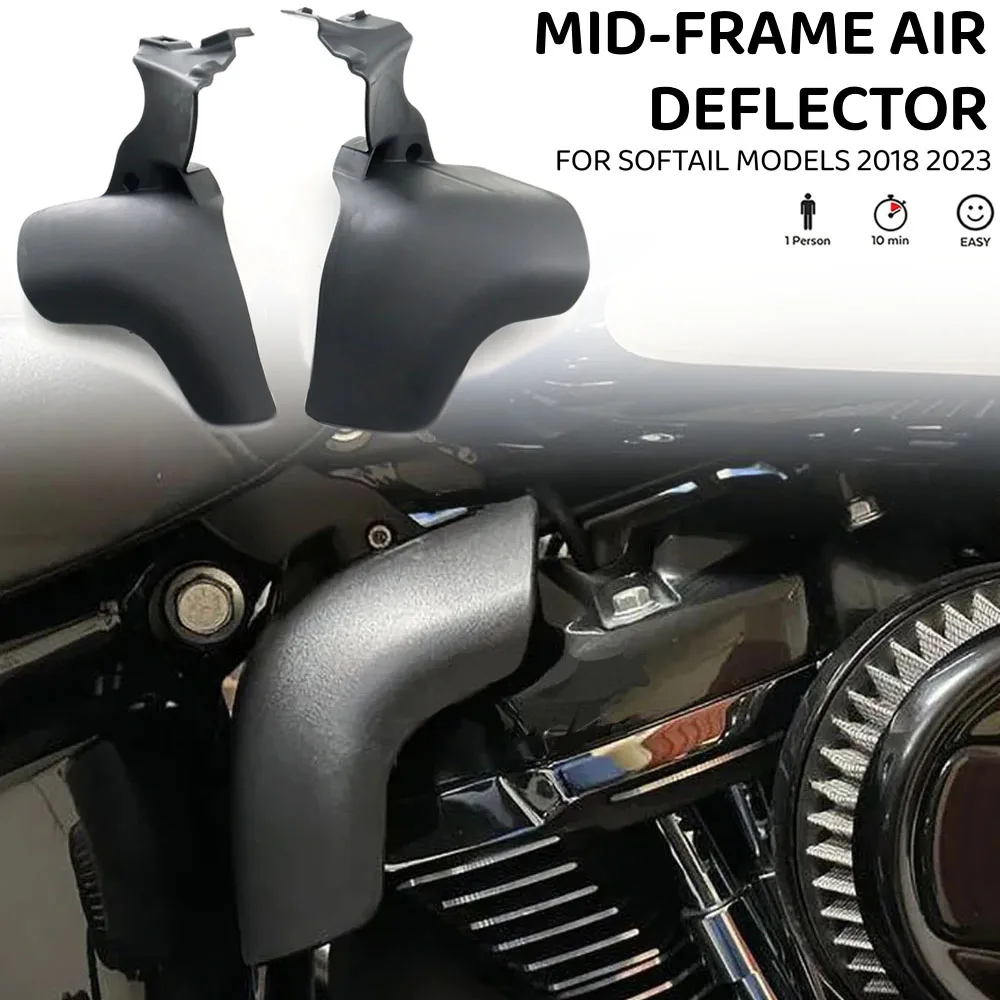 Per Harley Softail Breakout Street Bob Fat Bob Low Rider Fxbr 2018-2024 Moto Mid-Frame Air Deflettore Heat Shield Trim Cove
