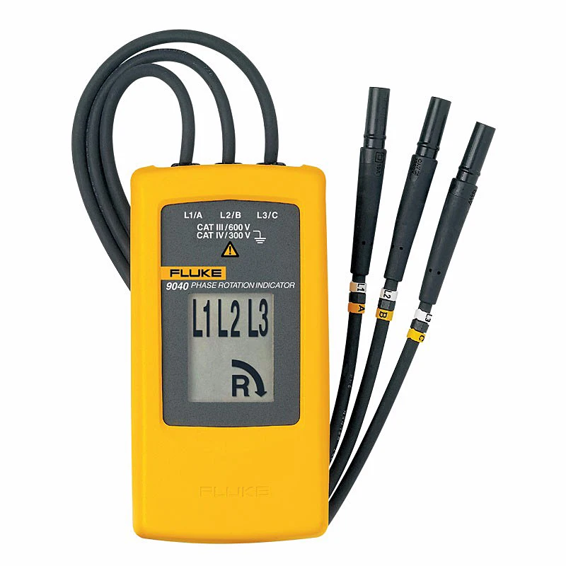 Fluke 9040 Digital Indicatore Di Fase Di Rotazione Tester Metri
