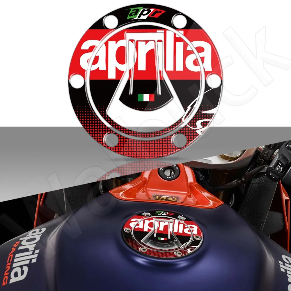 3D Moto Tank Cap Sticker Decal Gas Oil Cap Cover Protector Accessori Per Aprilia Rs660 Apr Tuono V4 Rs 50 125 150 Rsv4