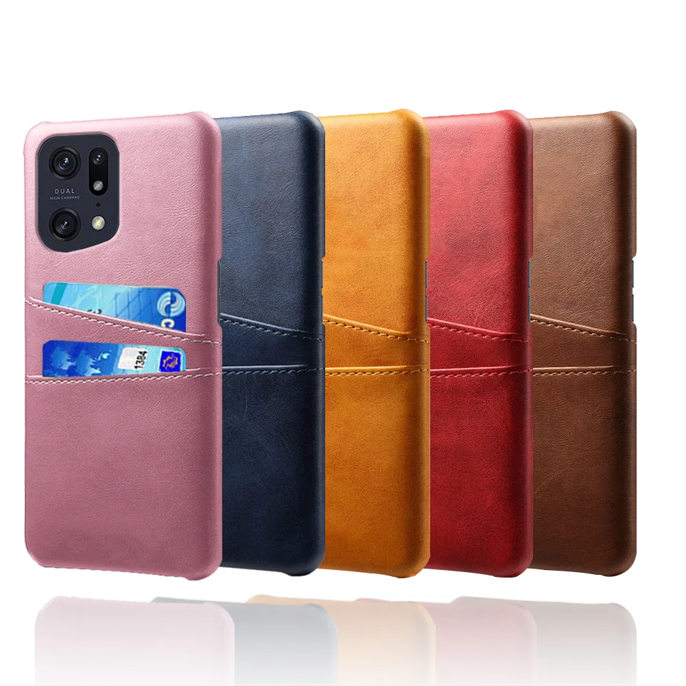 Oppo Find X5 Pro Retro Pu Leather Cover For Oppo Find X5 Pro Case Card Slots Wallet Coque For Oppo Find X 5 X5Pro Findx5 Pro 5G