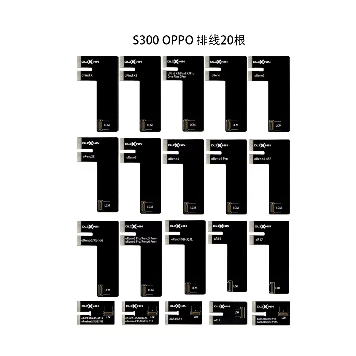 Dl S300 Test Flex Di Oppo Trova X X2 X3 Pro Reno 2 2Z 3 4 Se 5 Pro 6Pro 10 R11 Display Lcd Test Flex Sostituisci
