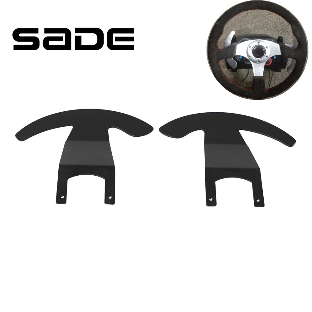 2 Pezzi Heavy Duty Paddle Shifter Upgrade Volante Controller Concavo Adatto 13 "-14" Volante Per Logitech G25 G27