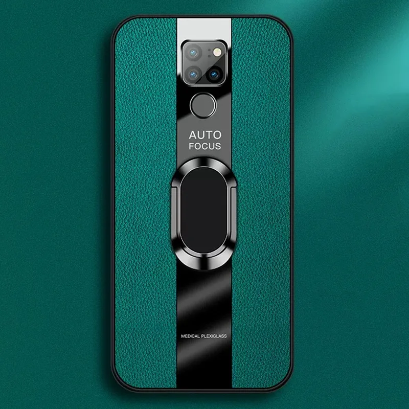 Custodia In Pelle Pu Di Lusso Per Huawei Mate 9 10 20 Pro 20X 5G Cover Ring Holder Custodia In Silicone Per Huawei Mate 10 20 Coque