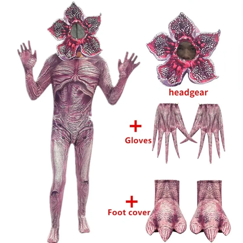 Costumi Per Bambini Di Halloween Per Cose Strane Costume Cosplay Tute Horror Per Bambini Scarry Zombie Demogorgon Vestiti Cosplay