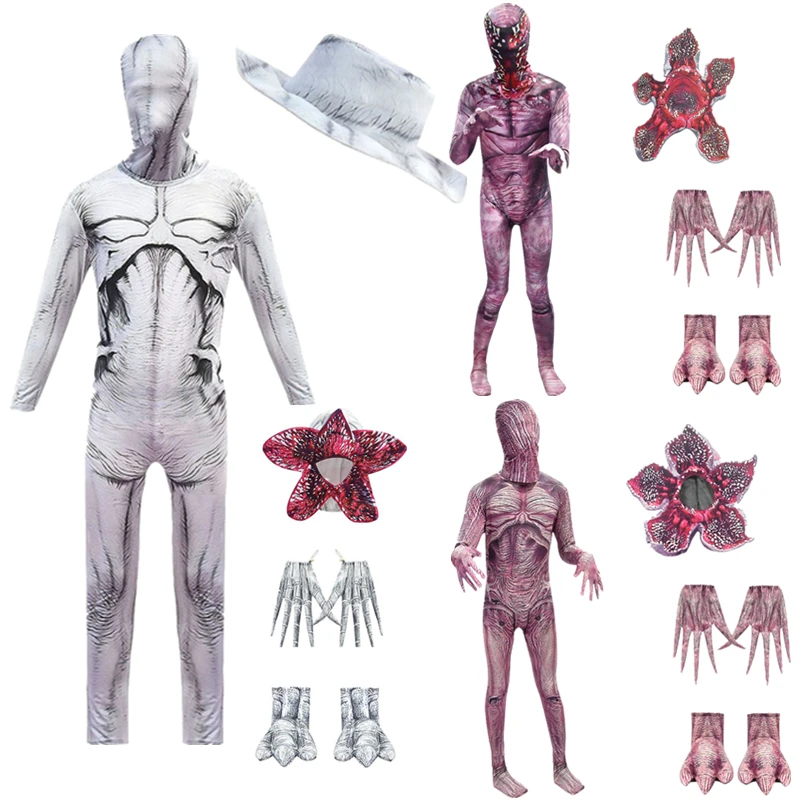 Cosplay Di Halloween Per Bambini Stranger Things Costume Cosplay Tute Horror Per Bambini Scarry Zombie Demogorgon Costumi Cosplay