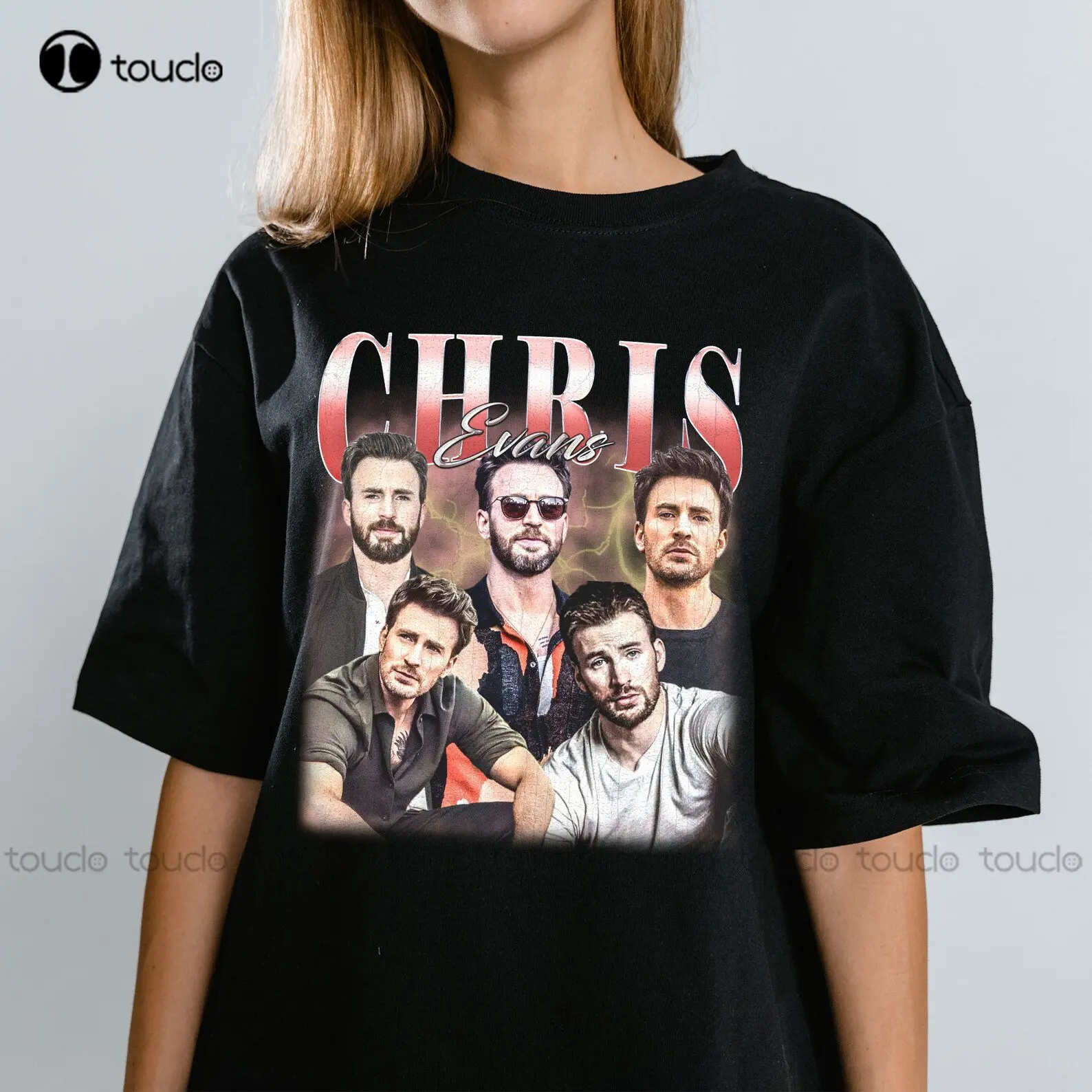 Camicia Chris Evans Lucas Lee Chris Targa Anni '90 Camicia Chris Evans America Camicia Nera Abbottonata Donna Regalo Personalizzato