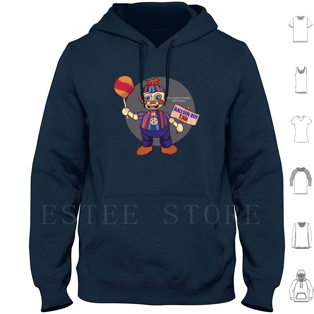 Five Night'S At Balloon Boy Fan Felpa Con Cappuccio Manica Lunga Cinque Notti A Balloon Boy Fan Five Nights At 5 Nights Animatronic