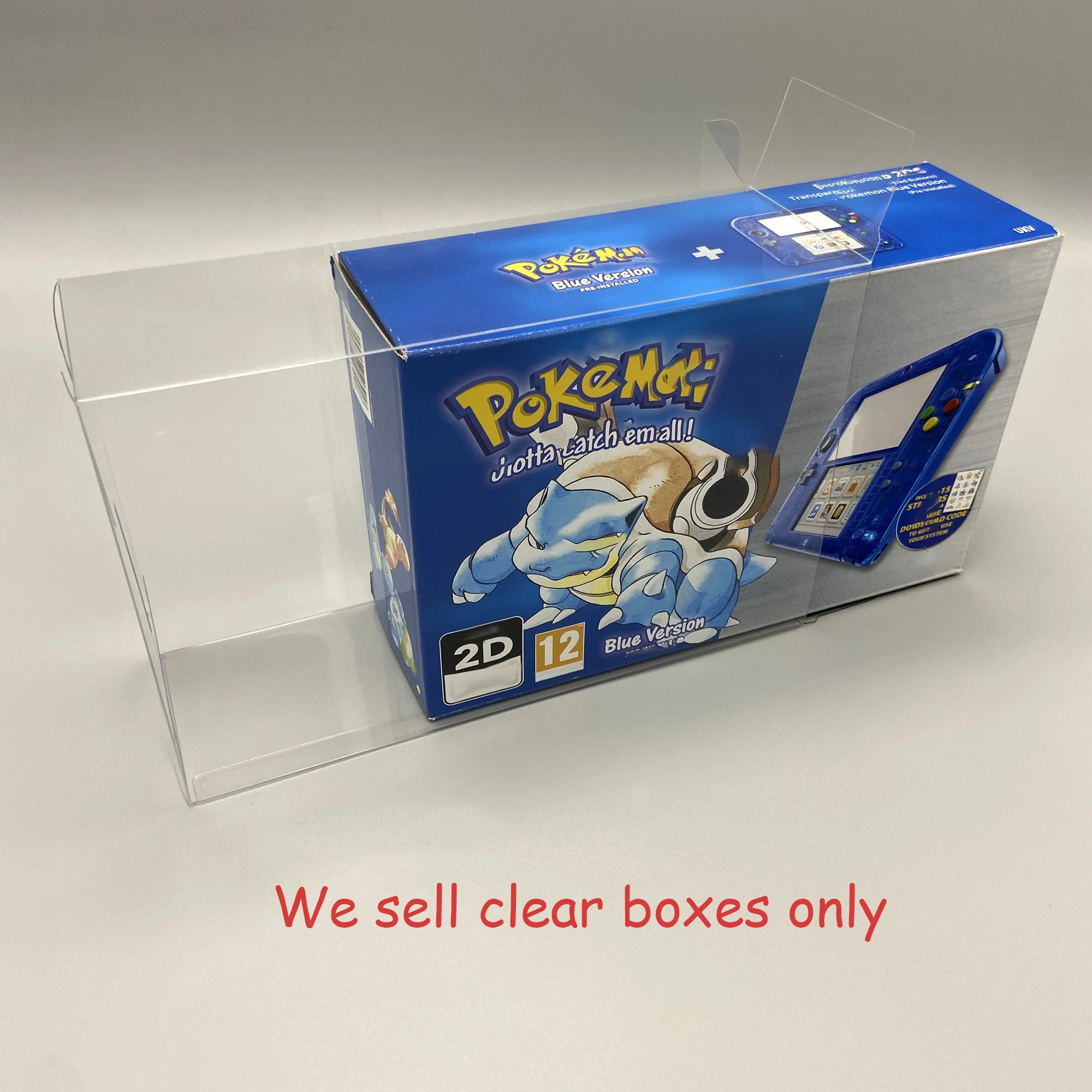 Zuidid Versione Ue Scatola Trasparente Per Pokemon 2Ds Per Pokemon Edizione Limitata Display Plastica Pet Protector Collection Storage