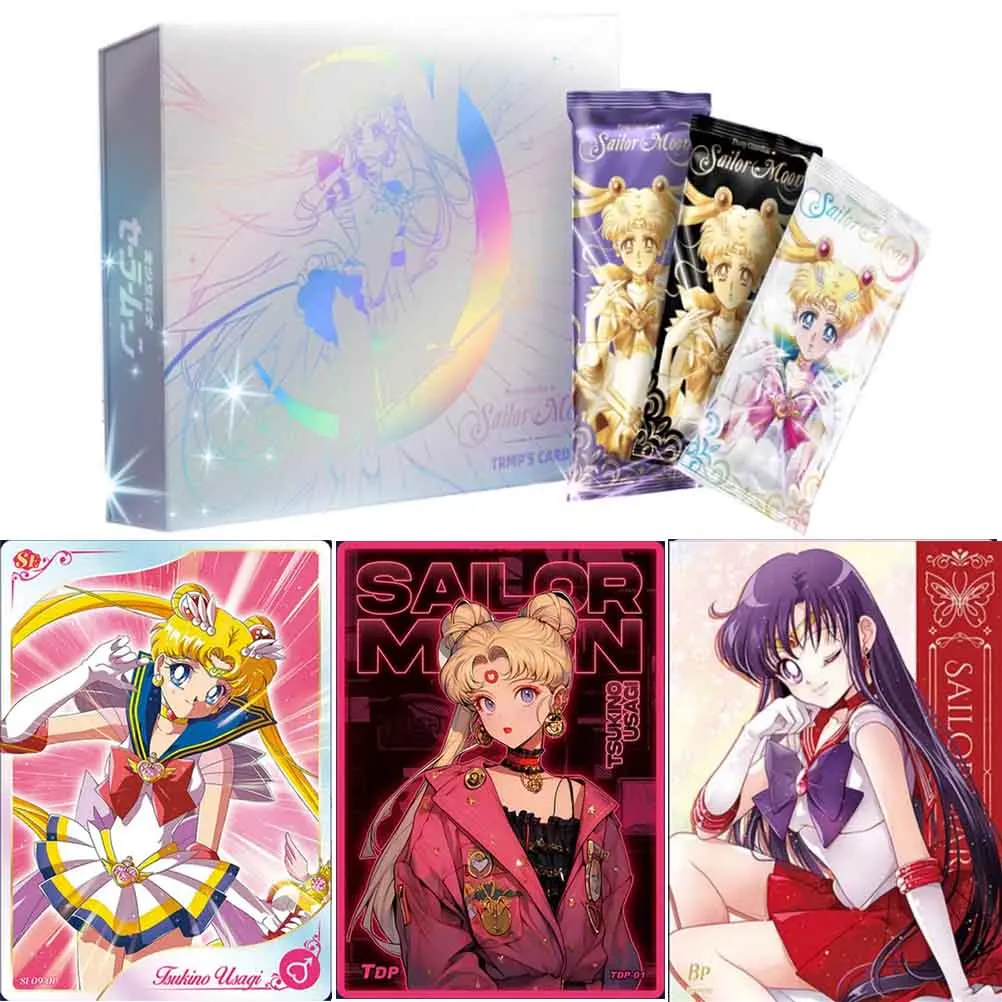 Sailor Moon 30Th Anniversary Star Apocalypse Series Eternal Crystal Collection Card Fantasy Magic Card Flash Card Toys Gifts