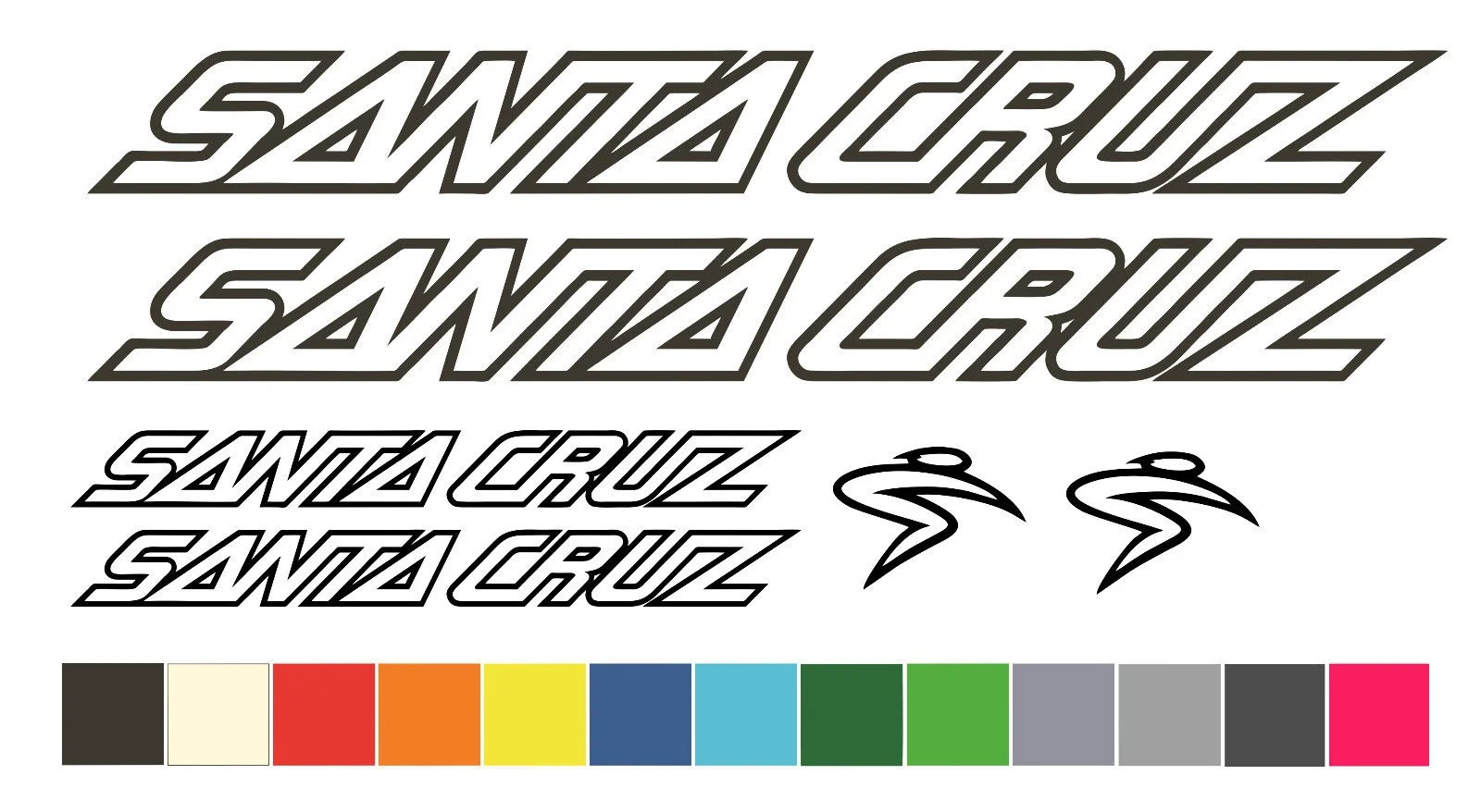 Per 1Set Santa Cruz Sostituzione Mountain Bike Telaio Decalcomanie In Vinile Adesivi Mtb Car Styling