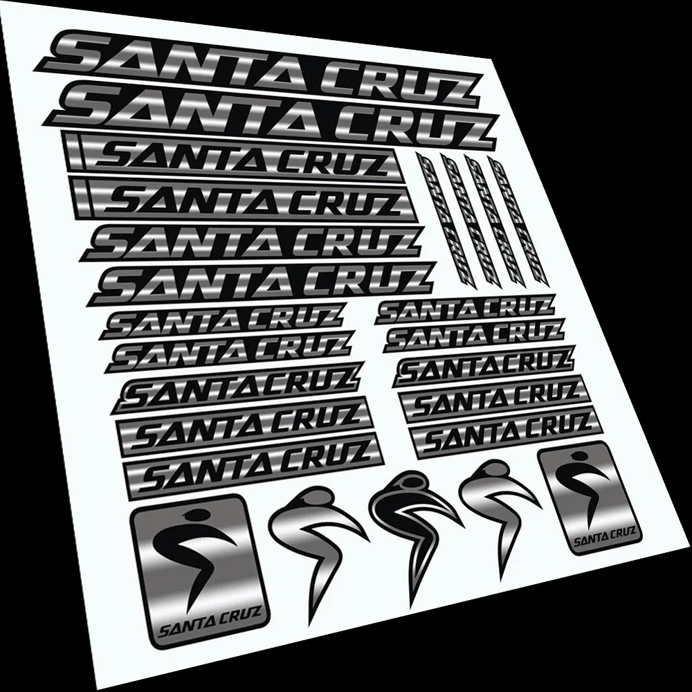 Compatibile Per Santa Cruz Stampato Gradient Graphic Bike Frame Stickers Decalcomanie Kit Adesivo Per Bicicletta Adesivo In Pvc Set Mtb Bmx Road