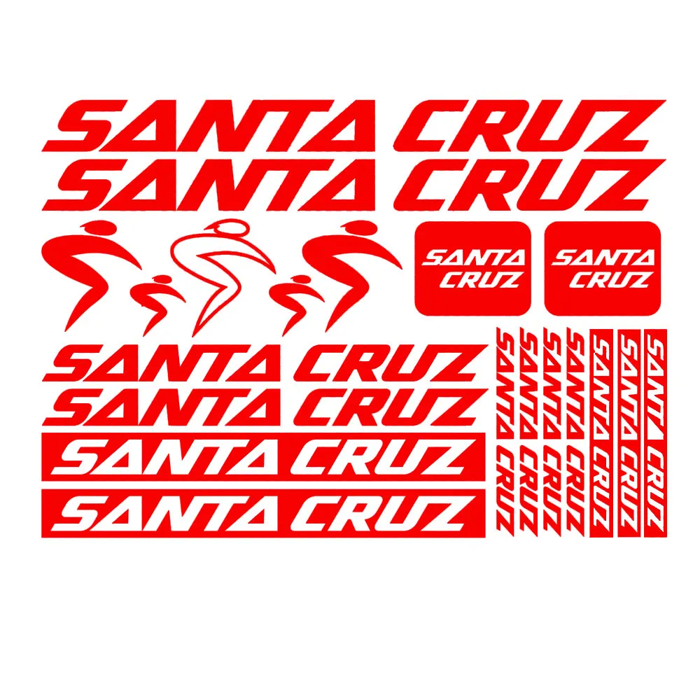 Adesivo Per Auto 30Cm/40Cm Compatibile Per Kit Adesivo Santa Cruz Adesivi In Vinile Bici Bicicletta Mtb Decalcomanie Decorazione Mountain Bike