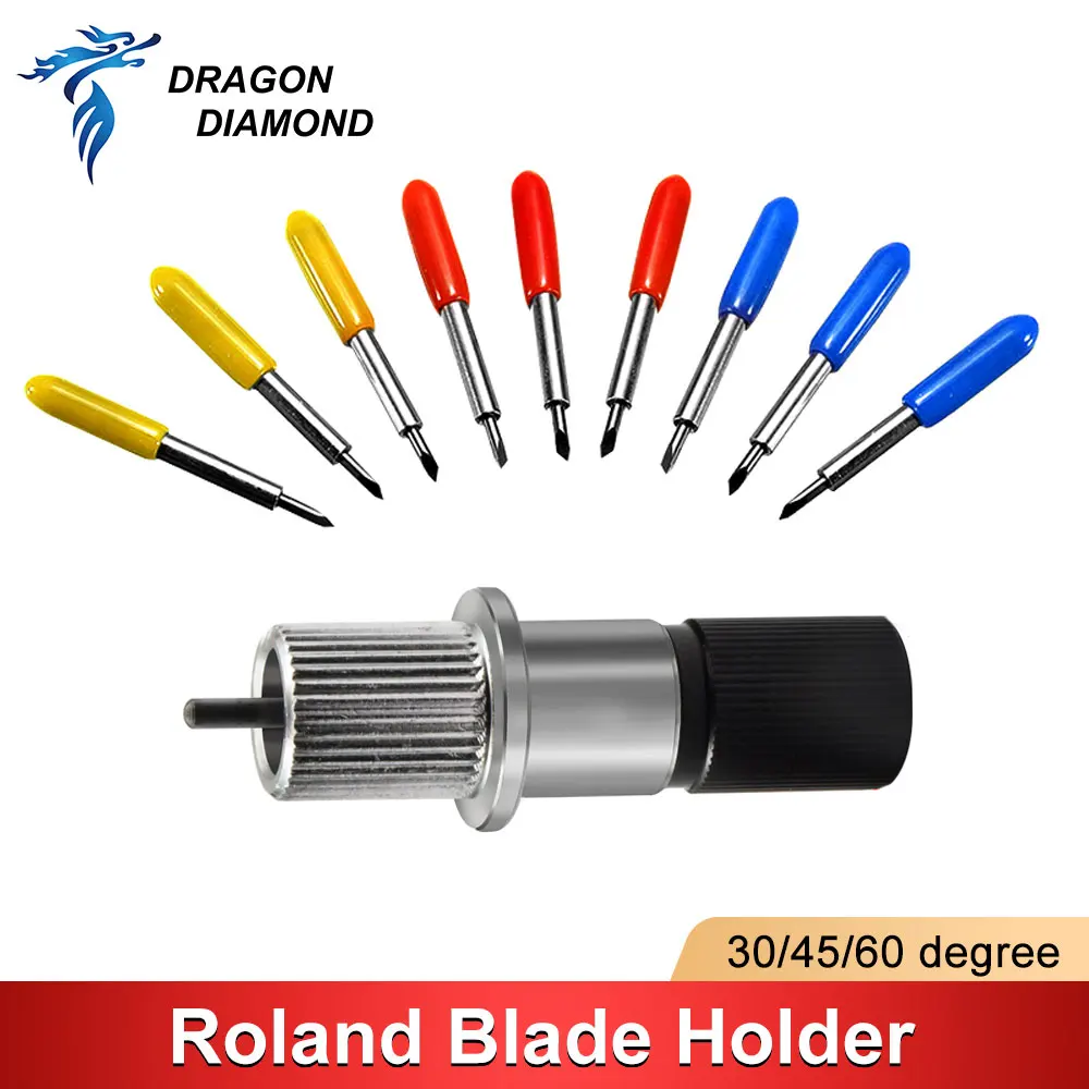 5/10 Pz Roland Plotter Da Taglio Lama 30/45/60 Gradi 1 Pz Roland Vinile Plotter Cutter Blade Holder Di Alta Qualità