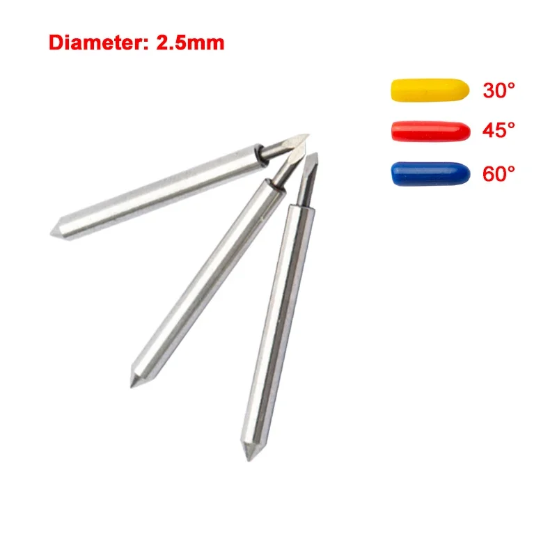 Lama Da Taglio Gcc Juguar Dia 2.5Mm Expert 24Lx / Ar-42 / J5-132C / 132S Taglierina Per Plotter In Vinile Roland Knife 30/45/60 Gradi