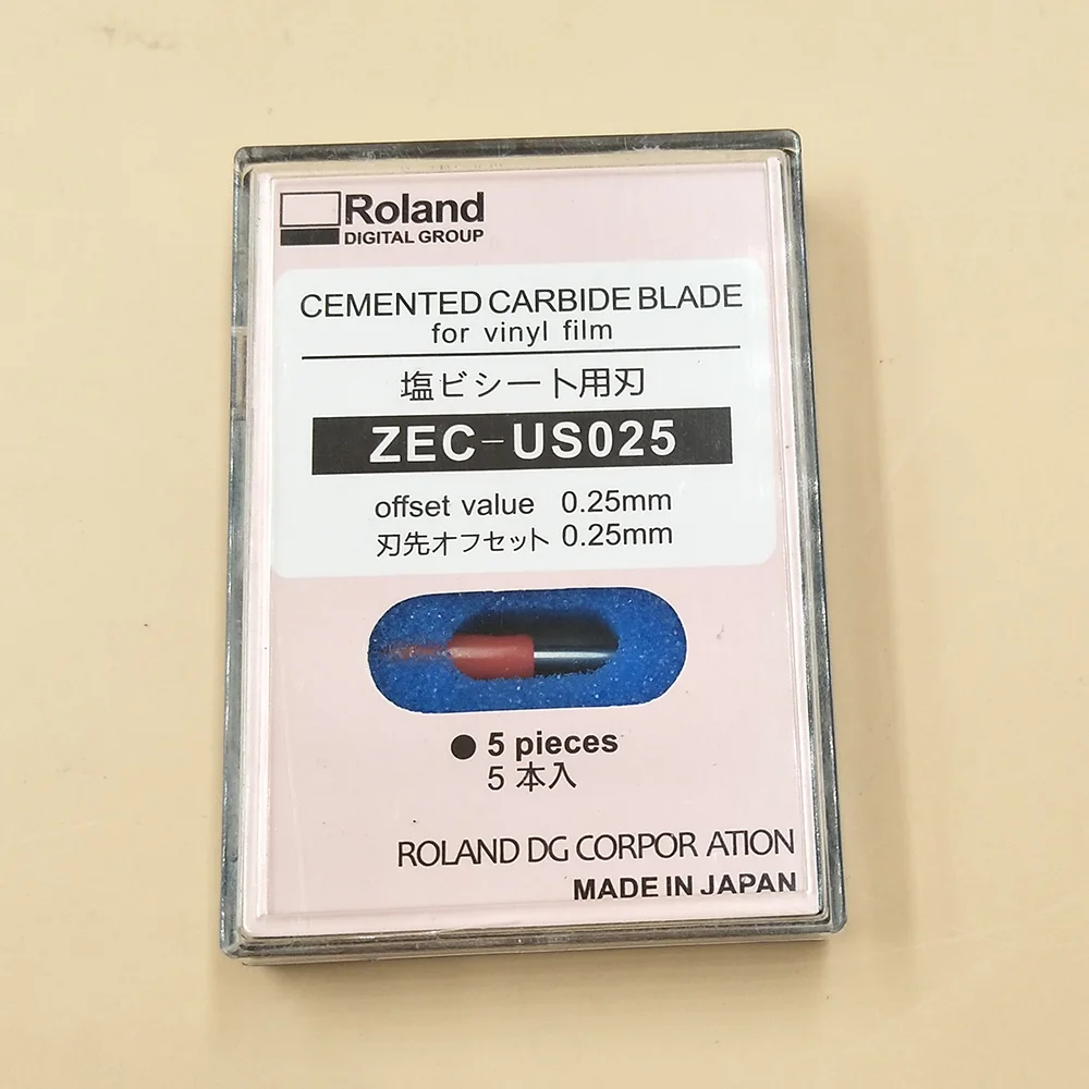 Originale 5 Pz Importato Lama Roland 45 Gradi Zec-Us025 Per Roland Plotter Da Taglio Lame (0.25Mm) Stampanti