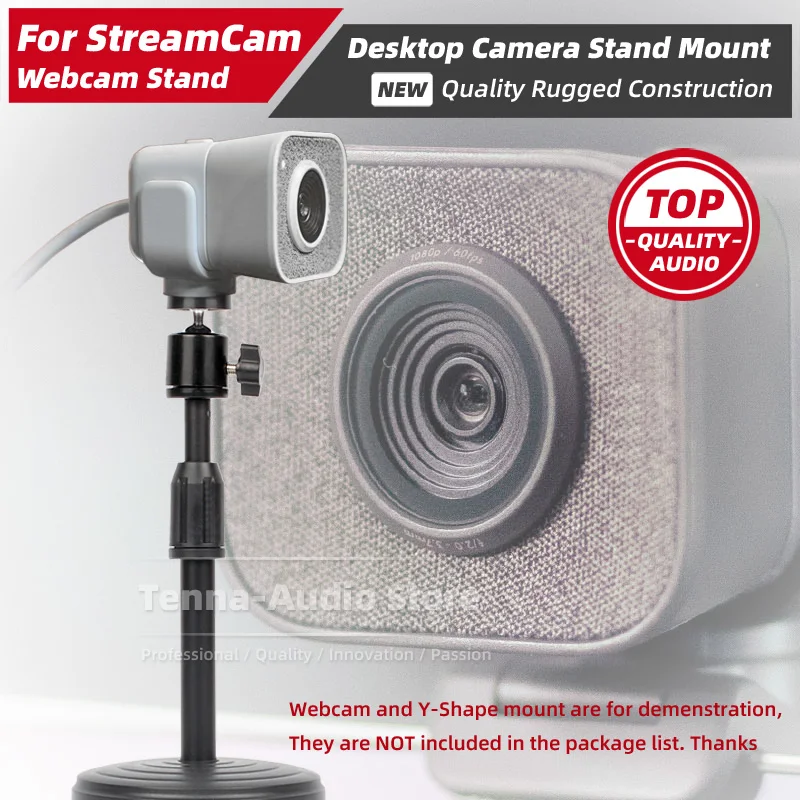 Per Logitech Stream Cam Streamcam Webcam Da Tavolo Stand Mount Desktop Web Videocamera Mic Boom Arm Holder Staffa Da Tavolo Da Scrivania