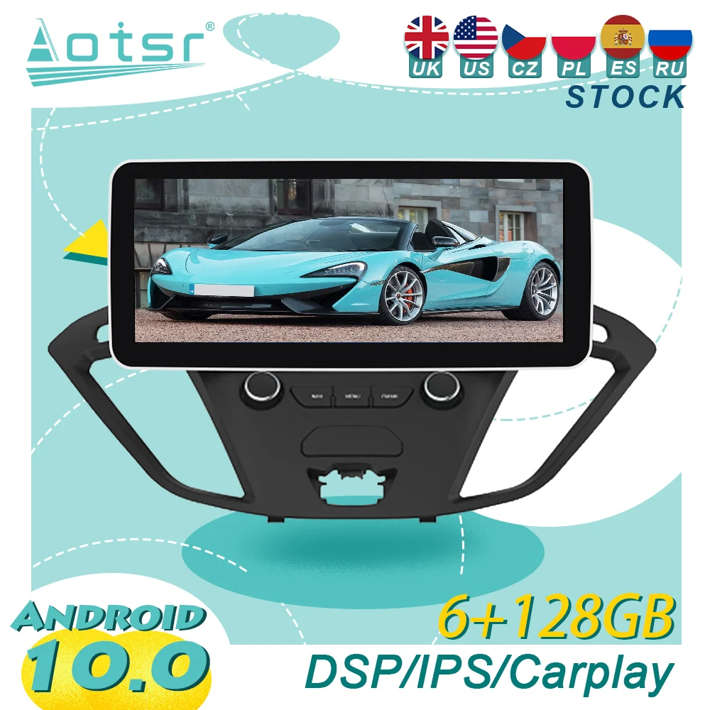 Per Ford Transit Tourneo 2017-2020 Android Autoradio Navigazione Gps Lettore Multimediale Ricevitore Stereo Autoradio Head Unit Screen
