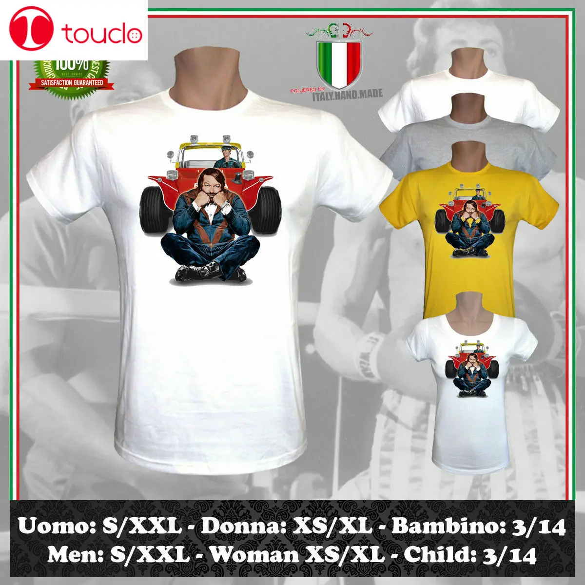 T-Shirt Dune Buggy Bud Spencer Terence Hill Movie Gift Uomo Donna Bambino