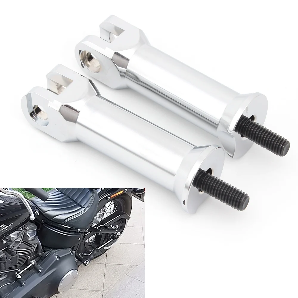 Moto Chrome Passeggero Pedane Staffe Di Supporto Supporti Per Harley Davidson Fat Boy Sport Glide Softail Standard