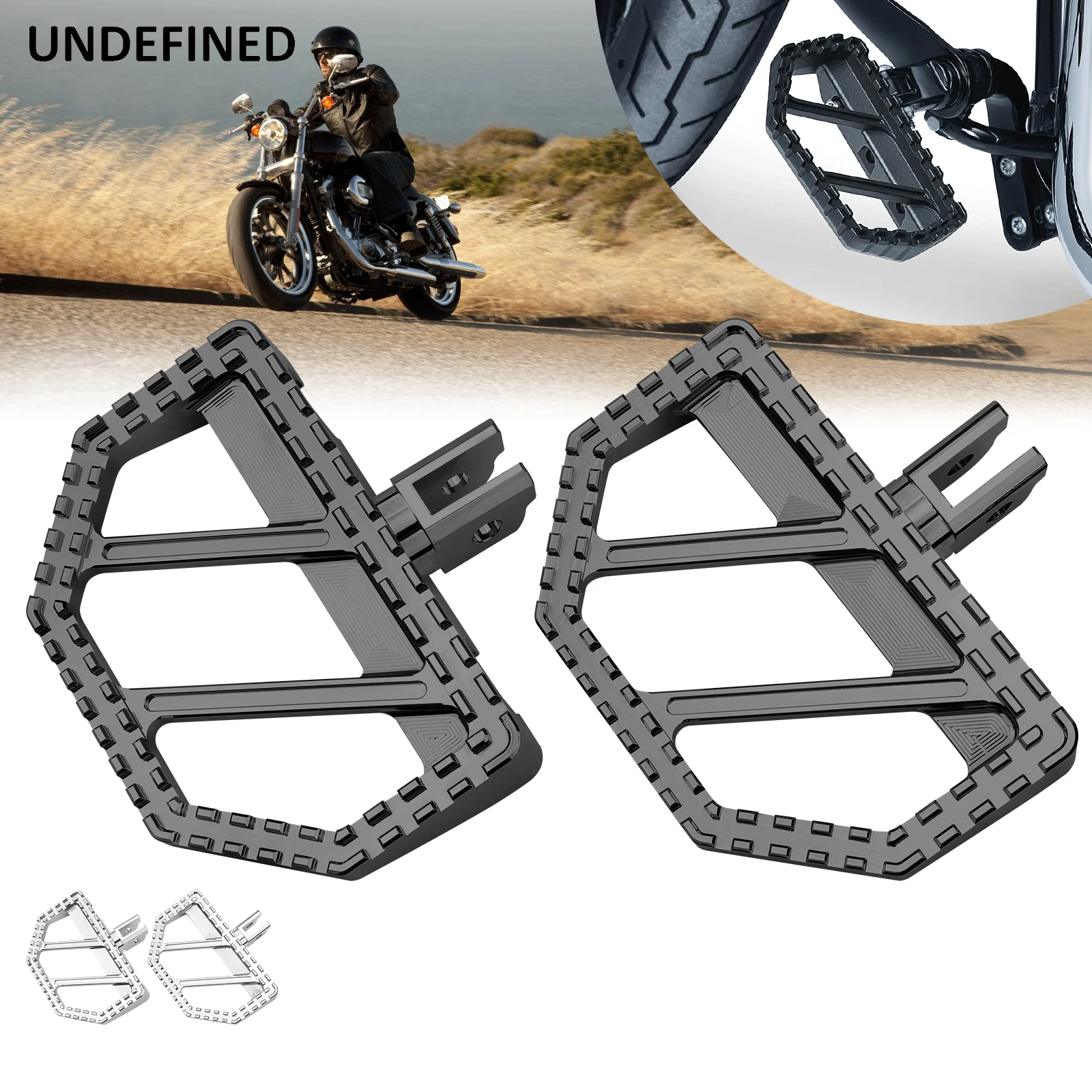 Moto Riot Floorboards Pedane Poggiapiedi Pedali Per Harley Softail Fat Boy Sport Glide Street Bob Low Rider 2018-2023