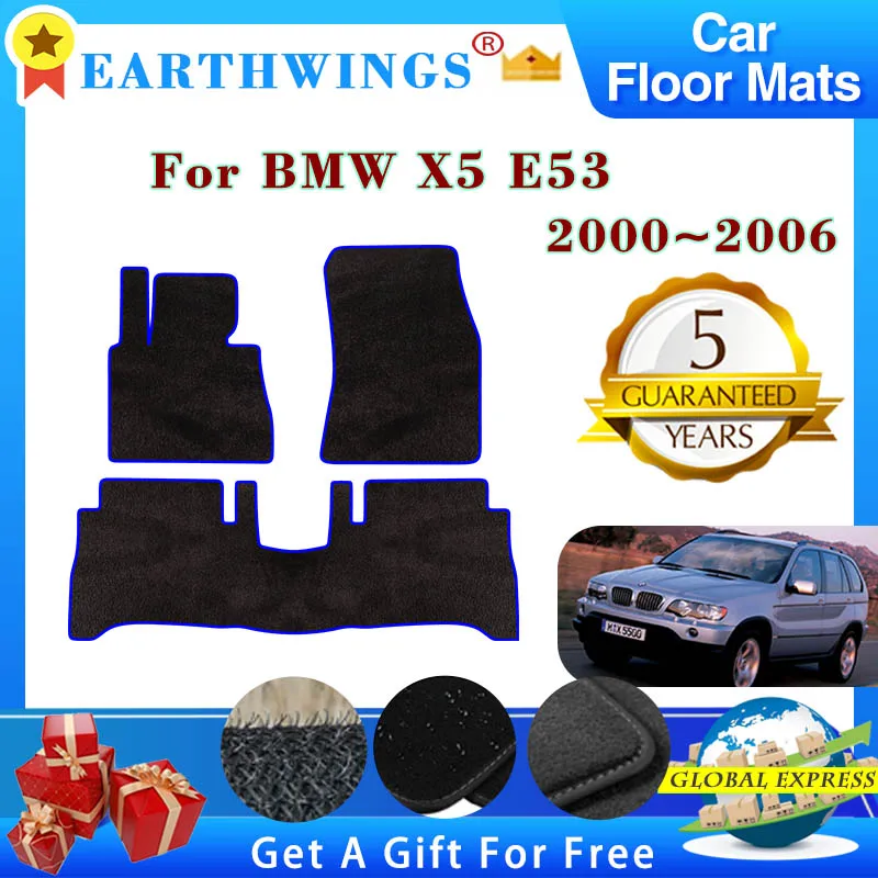 Tappetini Per Auto Adatti Per Bmw X5 E53 2000 2001 2002 2003 2005 2006 Tappeti Tappeti Parti Premium Custom Interior Foot Pads Accessori