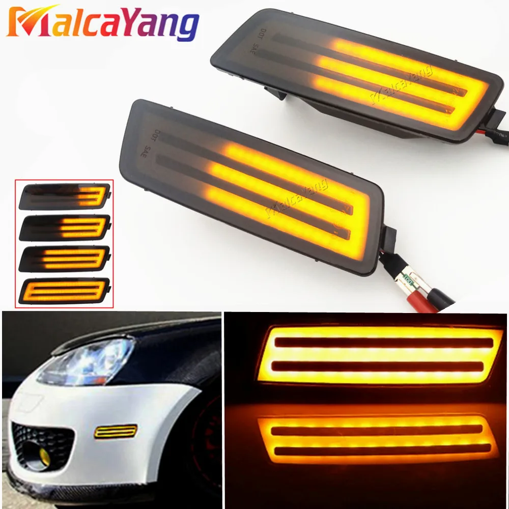 2X Dynamic Led Car Side Marker Lights Indicatori Di Direzione Sequenziali Per Volkswagen 2006-2009 Mk5 Golf/Gti Rabbit 2005-2010 Jetta