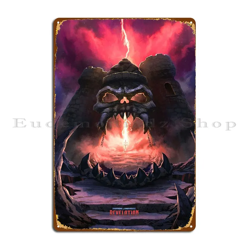 Castle Grayskull Metal Sign Classic Design Personalizzato Pub Design Tin Sign Poster