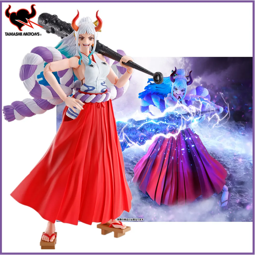 Disponibile One Piece S.H. Figuards Yamato Original Anime Pvc Action Figure Toys For Children Yamato Shf Collector Model Gifts Doll