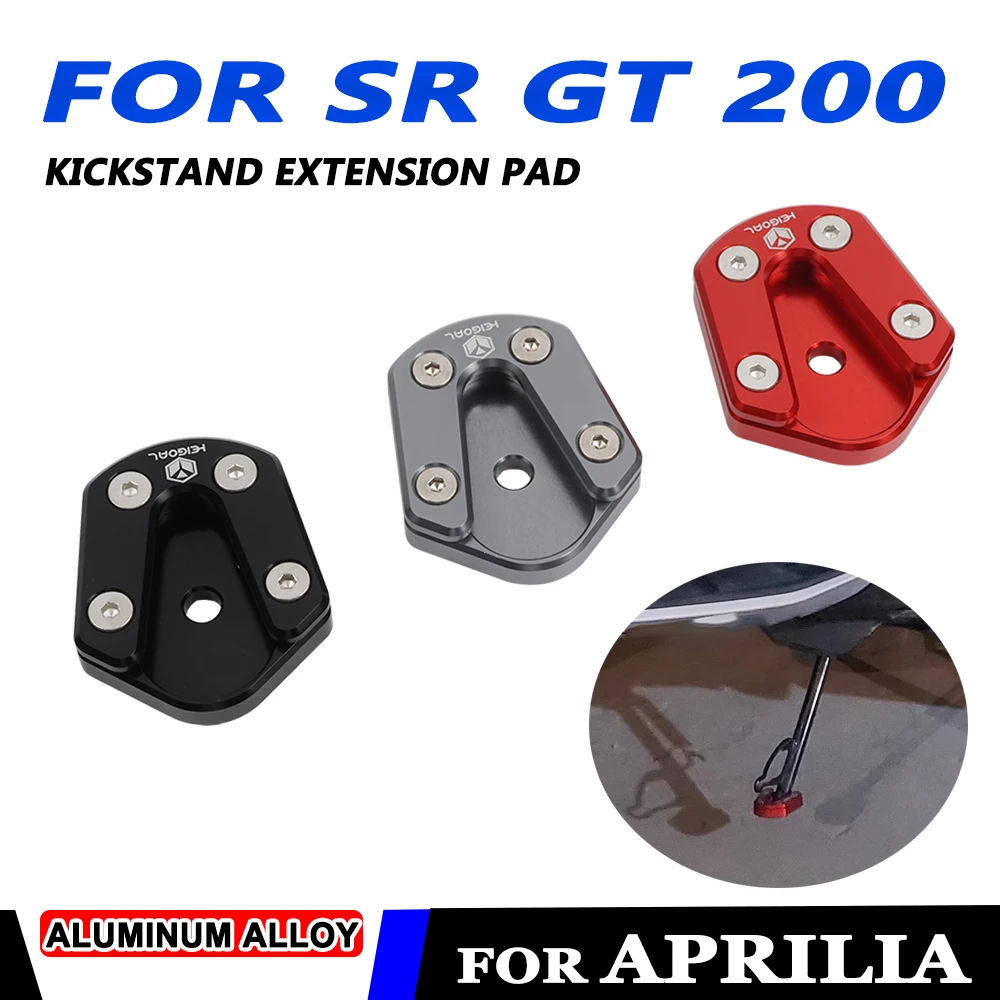Per Aprilia Sr Gt200 Sr200 Gt Srgt200 Sr Gt200 Srgt Accessori Moto Cavalletto Piastra Di Estensione Supporto Laterale Del Piede Ingrandisci Pad