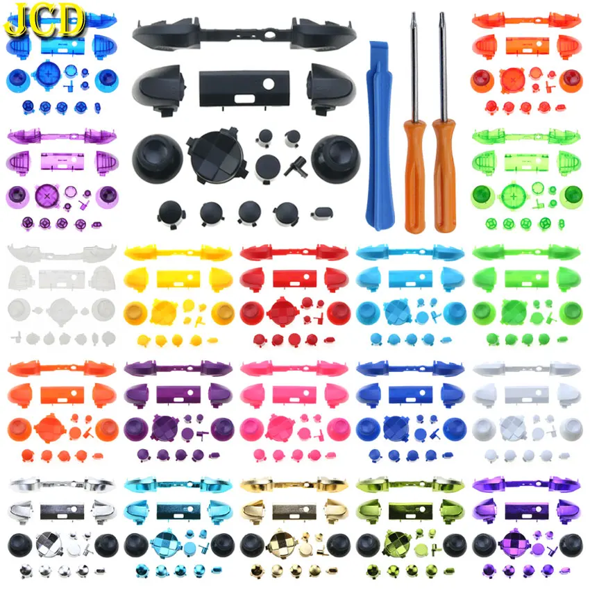Jcd Solid Plating Rb Lb Bumper Rt Lt Trigger Buttons Mod Kit Per Controller Xbox Series S X Stick Analogico Dpad