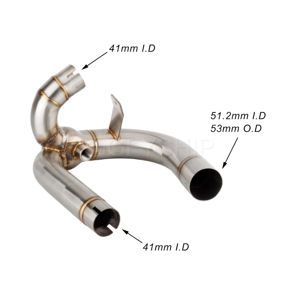 Silenziatore Di Scarico Moto Catalizzatore Elimina Tubo Per Ducati Hypermotard 1100 2007 2008 2009 Hypermotard 1100 Evo 10-12 Decat Pipe