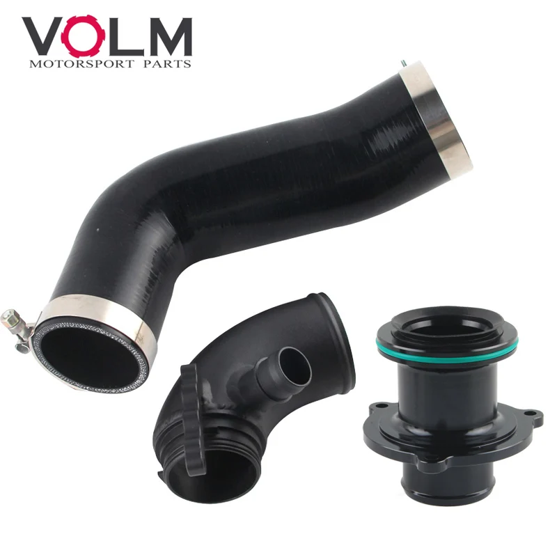 Silicone Tubo Di Aspirazione Tubo Di Aspirazione Turbo Gomito Silenziatore Eliminare Per Vw Golf Mk7 R Audi 2015 + V8 Mk3 A3 S3 Tt Ea888 3Gen Motore