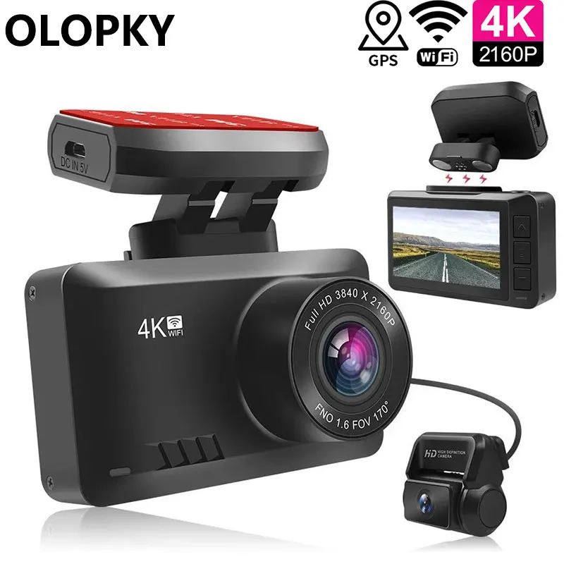 2023 Dash Cam Sony Imx415 Sensore 2160P Hd Gps Veicolo Drive Auto Video Dvr 4K Wifi Smart Connect Car Camera Recorder 24H Parcheggio
