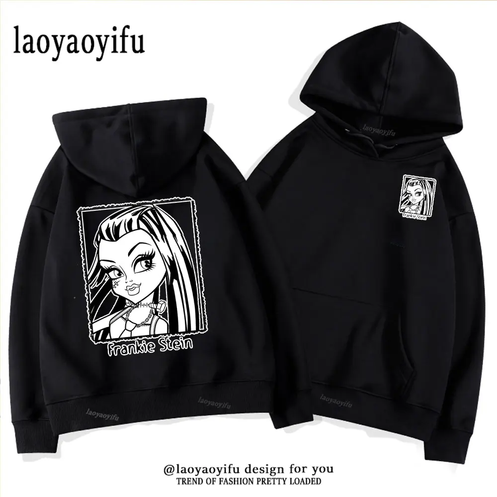 Classic Cartoon Lagoona Blue Monster High Classic Felpa Donna Kawaii Style Summer Hoodie Vintage Printed Streetwear Hoody