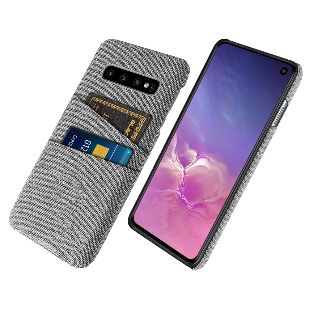 Samsung S10 Caso Samsung Galaxy S10 Plus/S10E Tessuto Di Lusso Copertina Doppia Scheda Per Samsung S10 S 10 + S10 E Coque Funda S10Plus