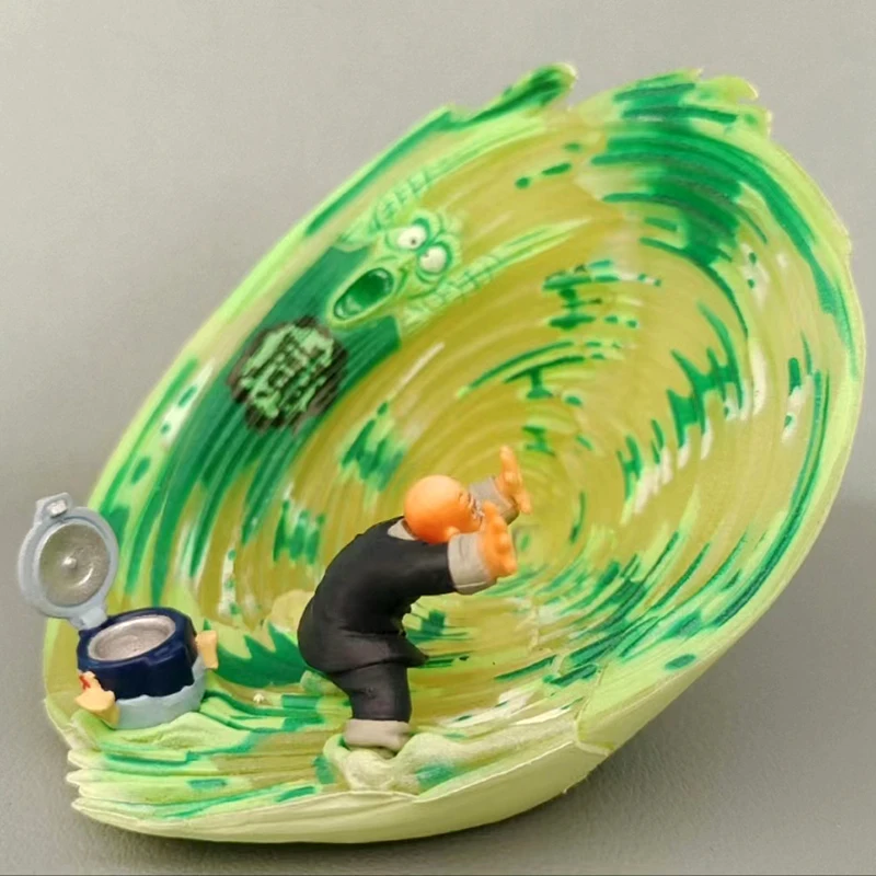 8Cm Dragon Ball Gk Magic Seal Wave Turtle Immortal Seal Old Bick Rice Cooker Nome Scena Trendy Pvc Figure Modello Decorativo Giocattolo